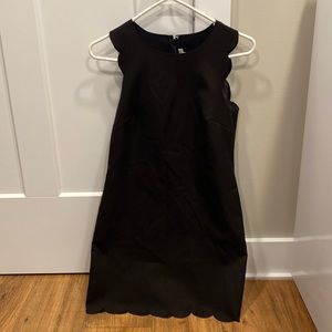 J Crew Scalloped Dress - size 2/black